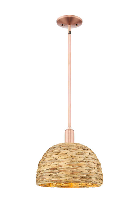 Innovations - 716-1S-AC-RBD-12-NAT - One Light Mini Pendant - Arcadia - Antique Copper