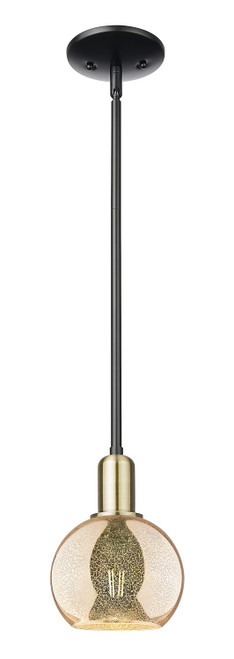 Innovations - 716-1S-BAB-G128-6 - One Light Mini Pendant - Arcadia - Black Antique Brass
