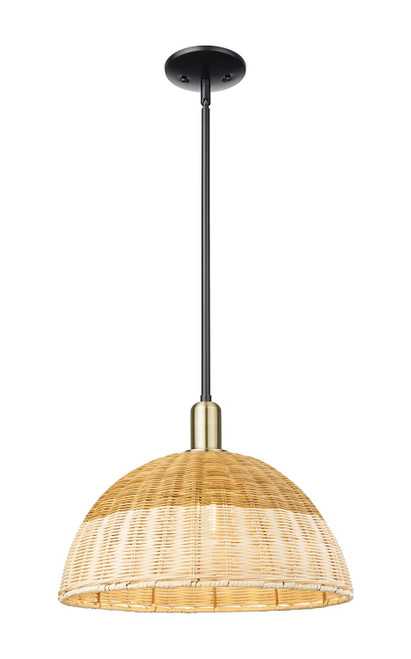 Innovations - 716-1S-BAB-NBD2-16-NAT - One Light Mini Pendant - Arcadia - Black Antique Brass