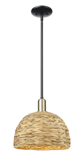 Innovations - 716-1S-BAB-RBD-12-NAT - One Light Mini Pendant - Arcadia - Black Antique Brass