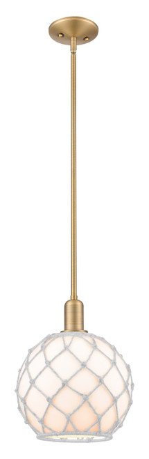 Innovations - 716-1S-BB-G121-10RW - One Light Mini Pendant - Arcadia - Brushed Brass