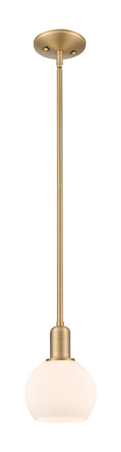 Innovations - 716-1S-BB-G121-6 - One Light Mini Pendant - Arcadia - Brushed Brass