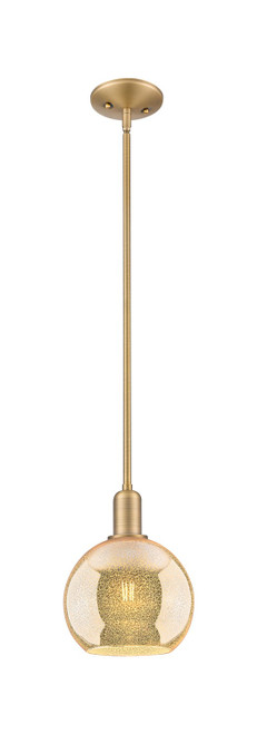 Innovations - 716-1S-BB-G128-8 - One Light Mini Pendant - Arcadia - Brushed Brass