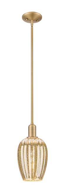Innovations - 716-1S-BB-G457-6ME - One Light Mini Pendant - Arcadia - Brushed Brass