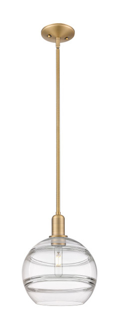 Innovations - 716-1S-BB-G556-10CL - One Light Mini Pendant - Arcadia - Brushed Brass