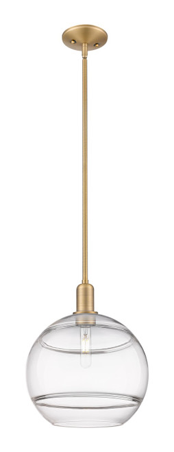 Innovations - 716-1S-BB-G556-12CL - One Light Mini Pendant - Arcadia - Brushed Brass