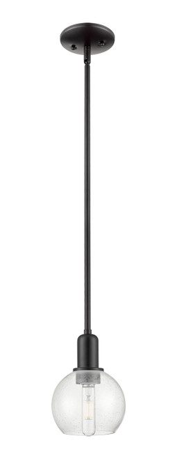 Innovations - 716-1S-BK-G124-6 - One Light Mini Pendant - Arcadia - Matte Black
