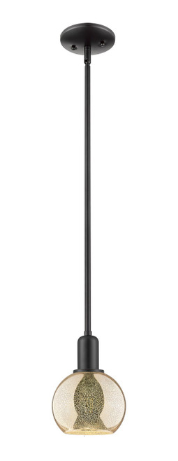Innovations - 716-1S-BK-G128-6 - One Light Mini Pendant - Arcadia - Matte Black