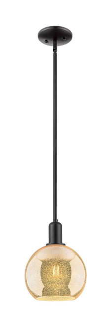 Innovations - 716-1S-BK-G128-8 - One Light Mini Pendant - Arcadia - Matte Black