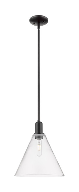 Innovations - 716-1S-BK-GBC-122 - One Light Mini Pendant - Arcadia - Matte Black