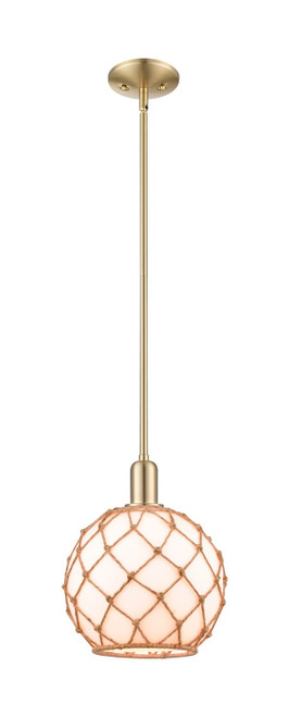 Innovations - 716-1S-CB-G121-10RB - One Light Mini Pendant - Arcadia - Champagne Bronze