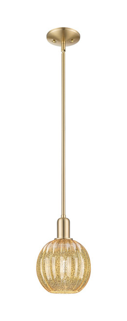 Innovations - 716-1S-CB-G458-7ME - One Light Mini Pendant - Arcadia - Champagne Bronze