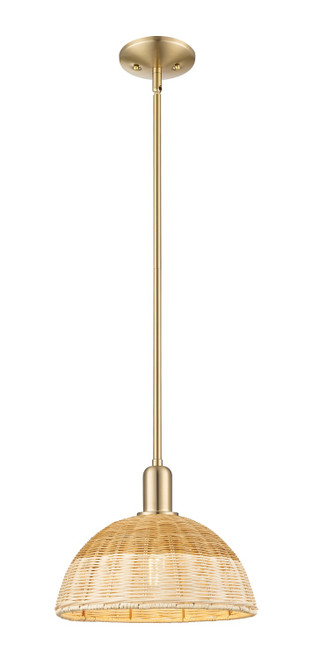 Innovations - 716-1S-CB-NBD2-12-NAT - One Light Mini Pendant - Arcadia - Champagne Bronze