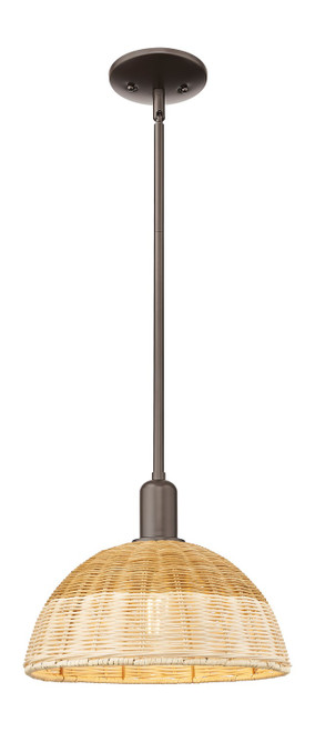 Innovations - 716-1S-OB-NBD2-12-NAT - One Light Mini Pendant - Arcadia - Oil Rubbed Bronze