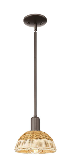 Innovations - 716-1S-OB-NBD2-75-NAT - One Light Mini Pendant - Arcadia - Oil Rubbed Bronze