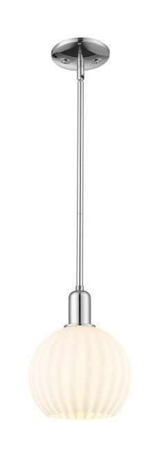 Innovations - 716-1S-PC-G1217-8WV - One Light Mini Pendant - Arcadia - Polished Chrome