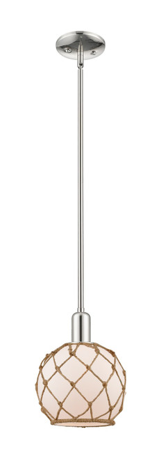 Innovations - 716-1S-PN-G121-8RB - One Light Mini Pendant - Arcadia - Polished Nickel