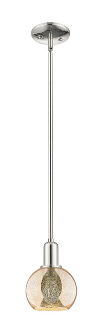 Innovations - 716-1S-PN-G128-6 - One Light Mini Pendant - Arcadia - Polished Nickel