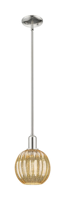 Innovations - 716-1S-PN-G458-7ME - One Light Mini Pendant - Arcadia - Polished Nickel