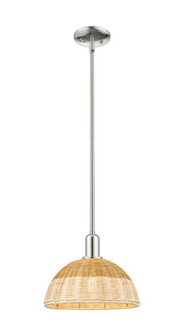 Innovations - 716-1S-PN-NBD2-12-NAT - One Light Mini Pendant - Arcadia - Polished Nickel