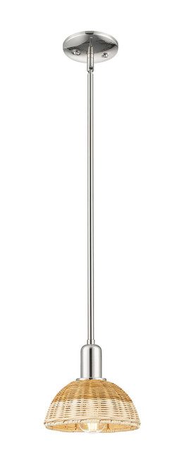 Innovations - 716-1S-PN-NBD2-75-NAT - One Light Mini Pendant - Arcadia - Polished Nickel
