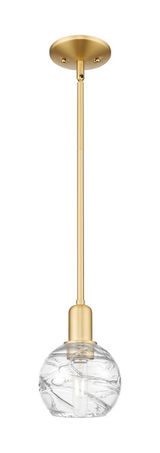 Innovations - 716-1S-SG-G1213-6CL - One Light Mini Pendant - Arcadia - Satin Gold