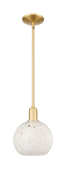 Innovations - 716-1S-SG-G1216-8WM - One Light Mini Pendant - Arcadia - Satin Gold