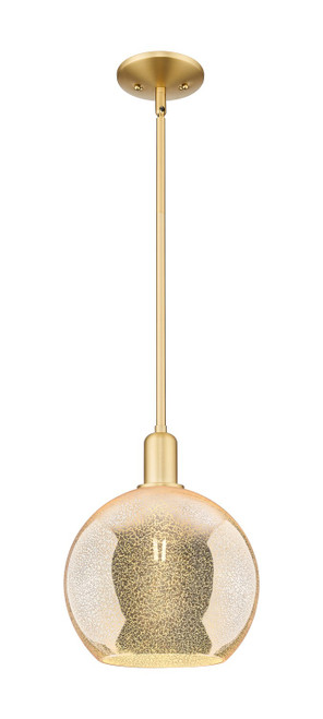 Innovations - 716-1S-SG-G128-10 - One Light Mini Pendant - Arcadia - Satin Gold