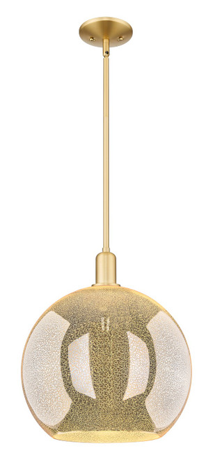 Innovations - 716-1S-SG-G128-14 - One Light Mini Pendant - Arcadia - Satin Gold