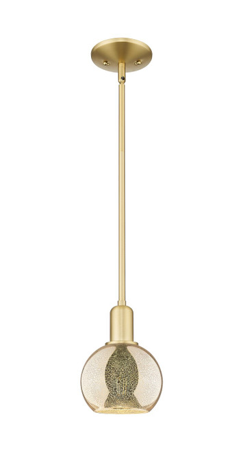 Innovations - 716-1S-SG-G128-6 - One Light Mini Pendant - Arcadia - Satin Gold