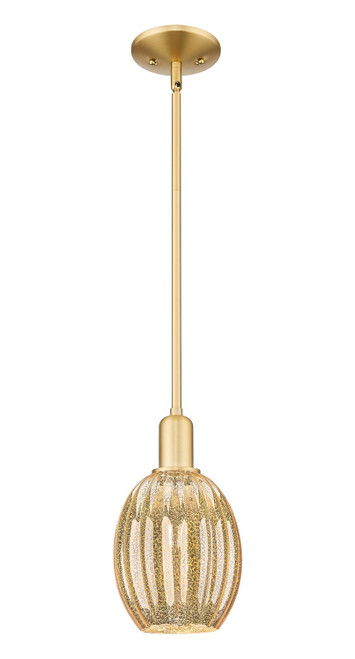 Innovations - 716-1S-SG-G459-6ME - One Light Mini Pendant - Arcadia - Satin Gold