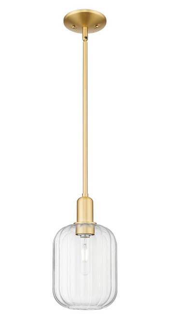 Innovations - 716-1S-SG-G460-7CL - One Light Mini Pendant - Arcadia - Satin Gold
