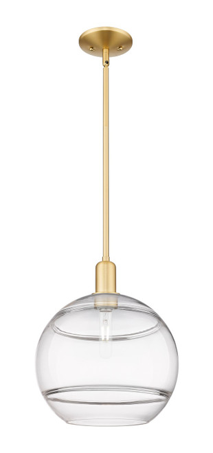 Innovations - 716-1S-SG-G556-12CL - One Light Mini Pendant - Arcadia - Satin Gold