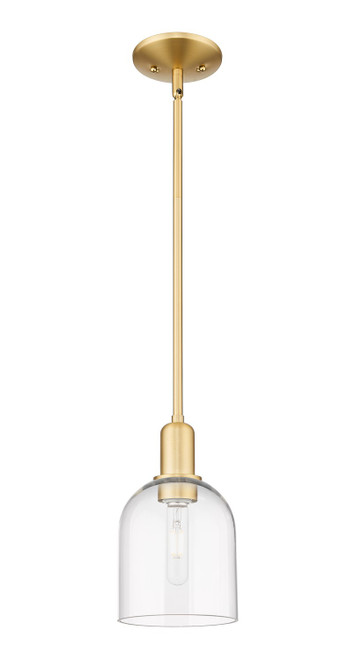 Innovations - 716-1S-SG-G558-6CL - One Light Mini Pendant - Arcadia - Satin Gold