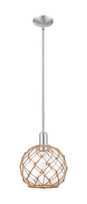 Innovations - 716-1S-SN-G122-10RB - One Light Mini Pendant - Arcadia - Brushed Satin Nickel