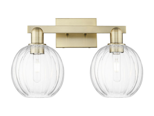 Innovations - 716-2W-AB-G458-7CL - Two Light Bath Vanity - Arcadia - Antique Brass
