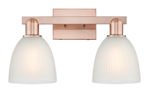 Innovations - 716-2W-AC-G381 - Two Light Bath Vanity - Arcadia - Antique Copper