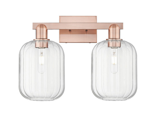 Innovations - 716-2W-AC-G460-7CL - Two Light Bath Vanity - Arcadia - Antique Copper