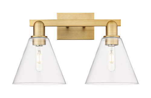 Innovations - 716-2W-BB-GBC-82 - Two Light Bath Vanity - Arcadia - Brushed Brass