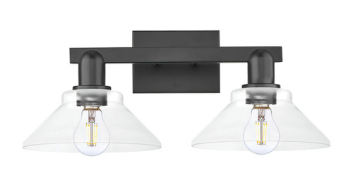 Innovations - 716-2W-BK-G132 - Two Light Bath Vanity - Arcadia - Matte Black
