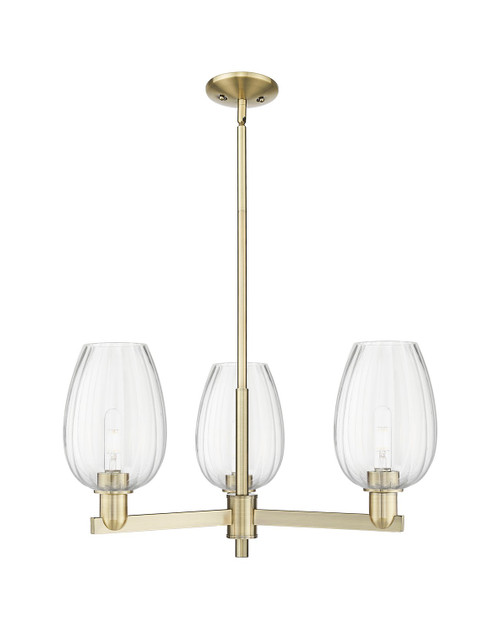 Innovations - 716-3CR-AB-G457-6CL - Three Light Pendant - Arcadia - Antique Brass