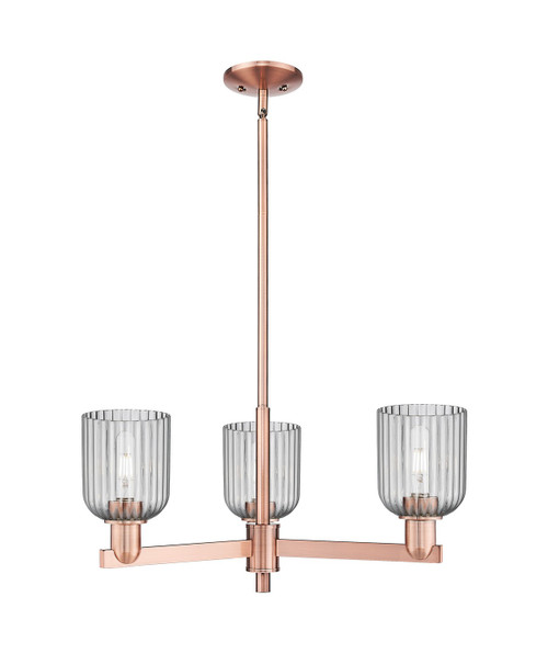 Innovations - 716-3CR-AC-G559-5SM - Three Light Pendant - Arcadia - Antique Copper