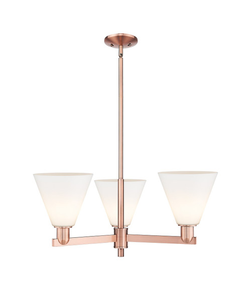 Innovations - 716-3CR-AC-GBC-81 - Three Light Pendant - Arcadia - Antique Copper