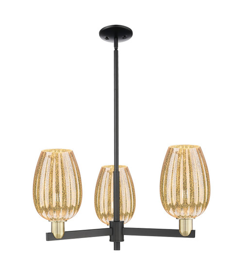Innovations - 716-3CR-BAB-G457-6ME - Three Light Pendant - Arcadia - Black Antique Brass
