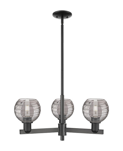 Innovations - 716-3CR-BK-G1213-6SM - Three Light Pendant - Arcadia - Matte Black