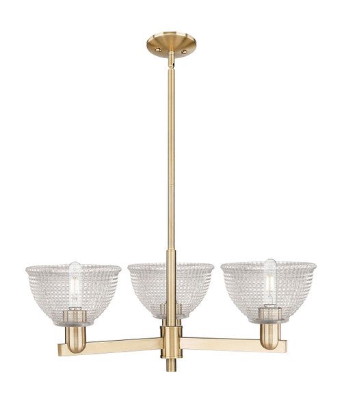 Innovations - 716-3CR-CB-G422 - Three Light Pendant - Arcadia - Champagne Bronze