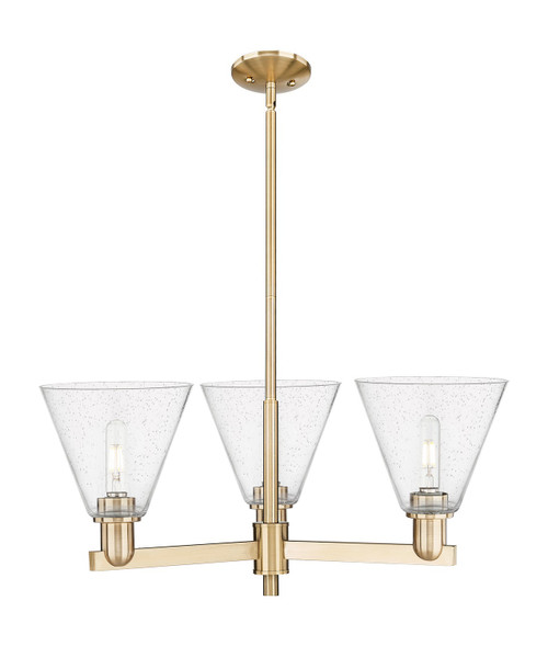Innovations - 716-3CR-CB-GBC-84 - Three Light Pendant - Arcadia - Champagne Bronze