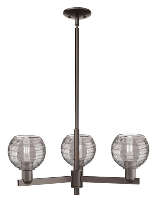 Innovations - 716-3CR-OB-G1213-6SM - Three Light Pendant - Arcadia - Oil Rubbed Bronze
