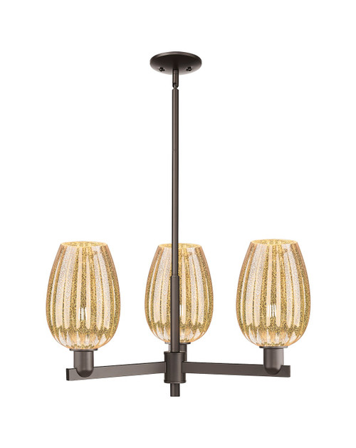 Innovations - 716-3CR-OB-G457-6ME - Three Light Pendant - Arcadia - Oil Rubbed Bronze