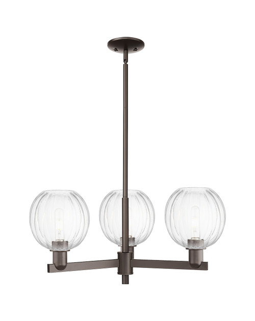 Innovations - 716-3CR-OB-G458-7CL - Three Light Pendant - Arcadia - Oil Rubbed Bronze